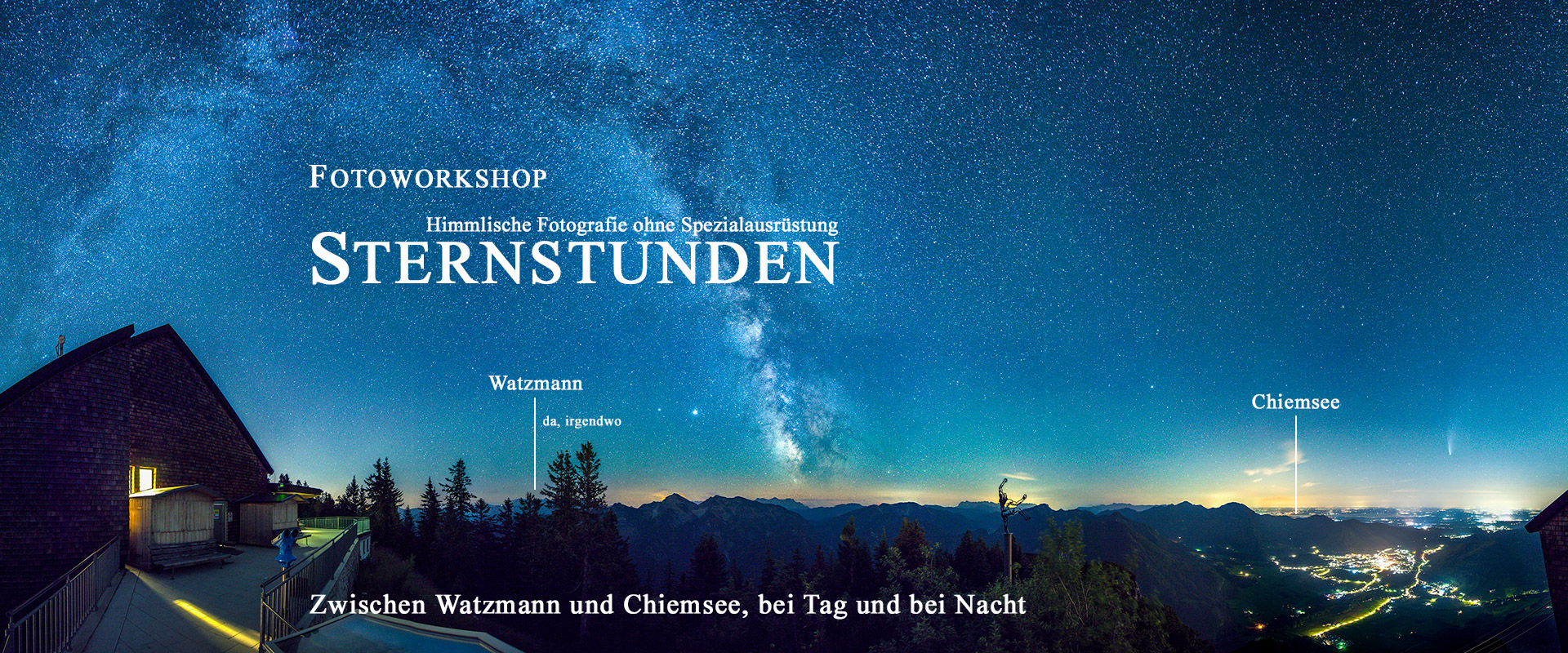 Sternenfotografie Watzmann Chiemsee